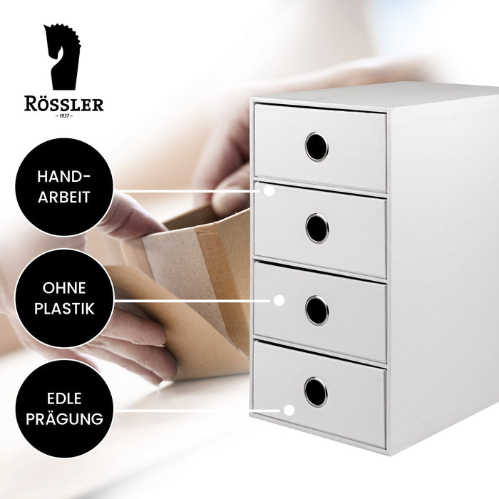 4er Schubladenbox für A5, Opal · Art.-Nr. 31524452384
