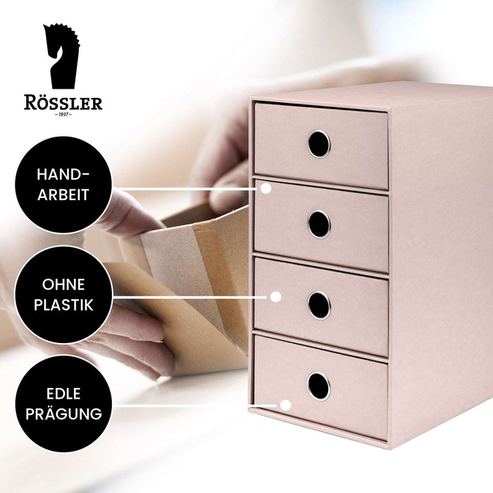 4er Schubladenbox für A5, Powder-Rosa · Art.-Nr. 31524452584