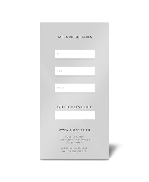 Rössler Geschenkgutschein 50 EURO zum Ausdrucken
