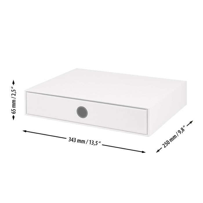 1er Schubladenbox für A4, schwarz