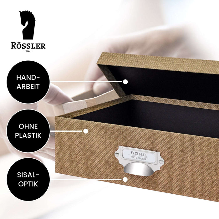 Aufbewahrungsbox mit Griff, Haselnuss-Braun · Art.-Nr. 31343452600