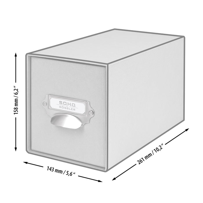 1er Schubladenbox für CDs, Powder-Rosa