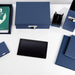 Notizbuch A5 mit Gummizug, Navy-Blau