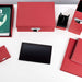 Notizbuch A5 mit Gummizug, Rot