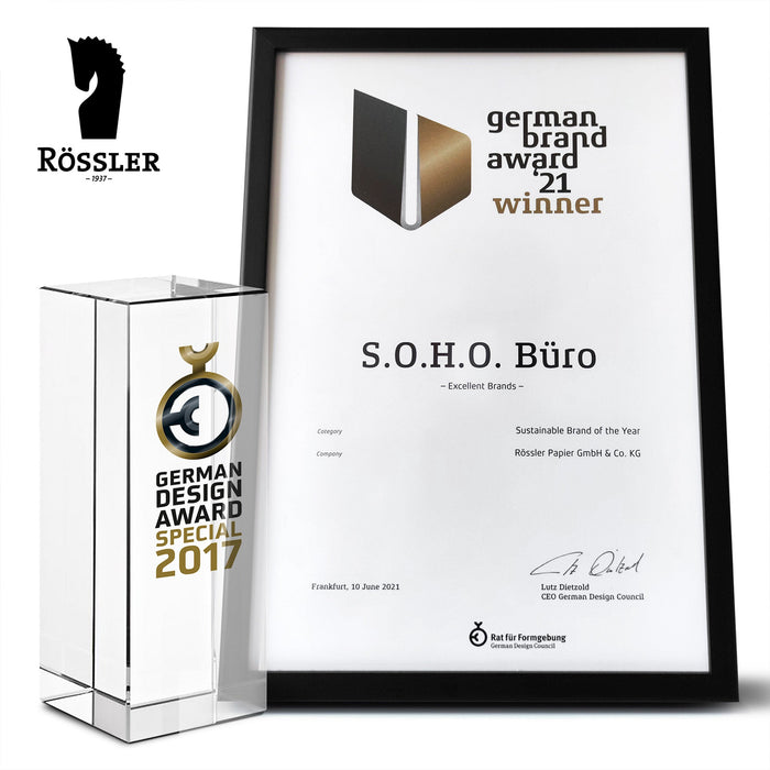 Ordner mit Rückenschild für A4, Navy-Blau